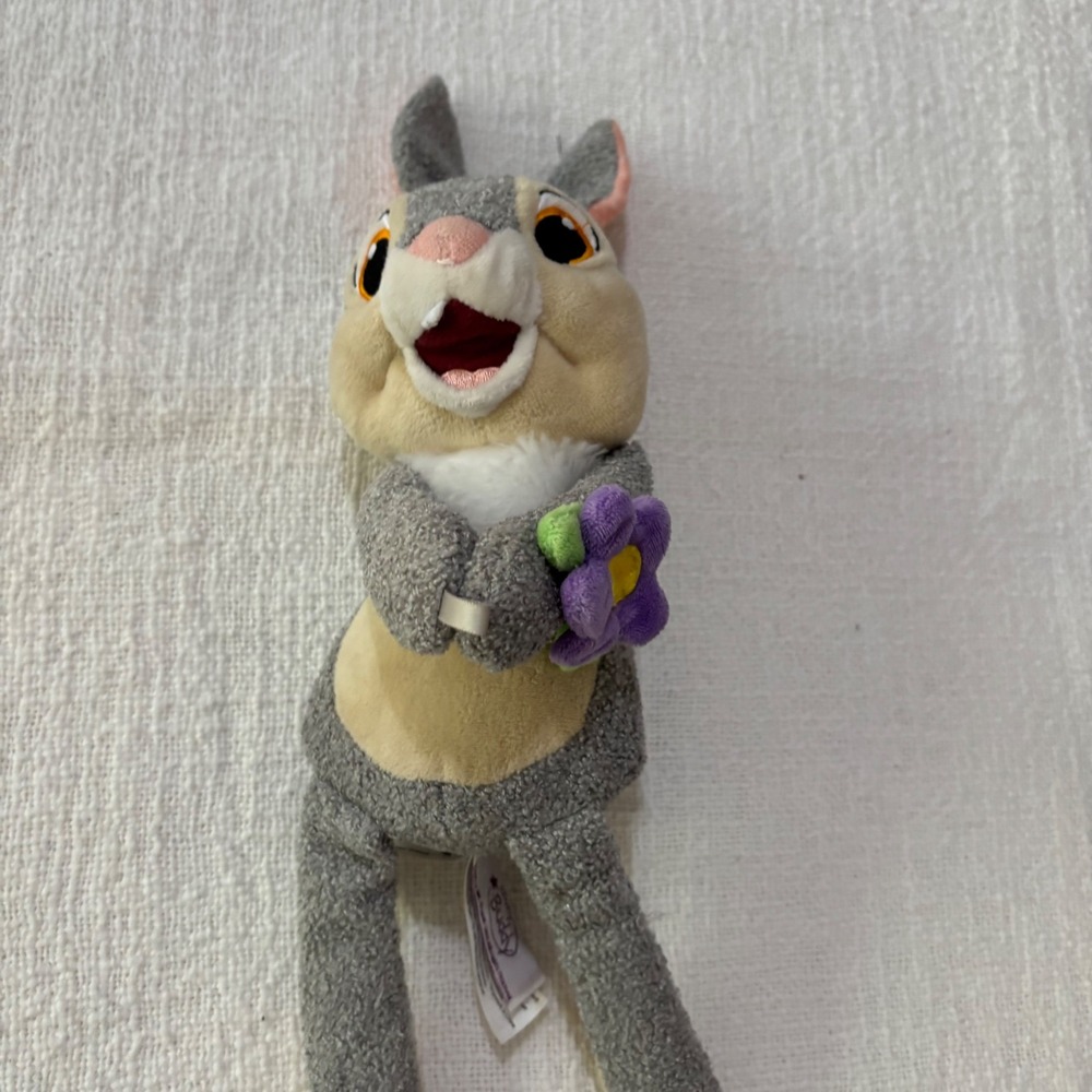 Disney Thumper Scentsy Buddy Plush Bambi Rabbit Grey Purple Flower Collectible